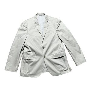 Flynt Bourne Blazer Half Canvas Tan Brown Mens Size 40R Cotton